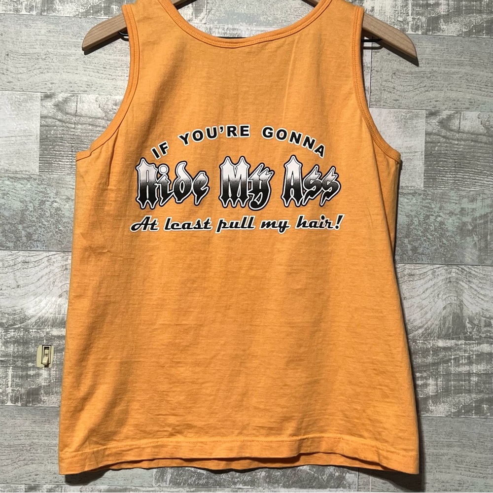 Wicked Wild Wear Funny Motorcycle Biker Ladies Tank Top IF YOUR GONNA RIDE MY M